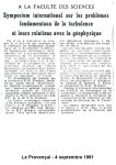 Le Provençal - 4 septembre 1961 {JPEG}